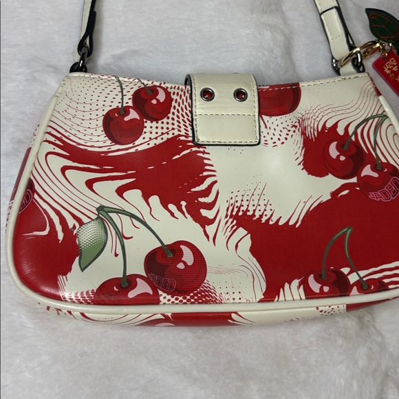 Cherry Print Red and White Shoulder Bag 🍒 - Picture 5 of 7
